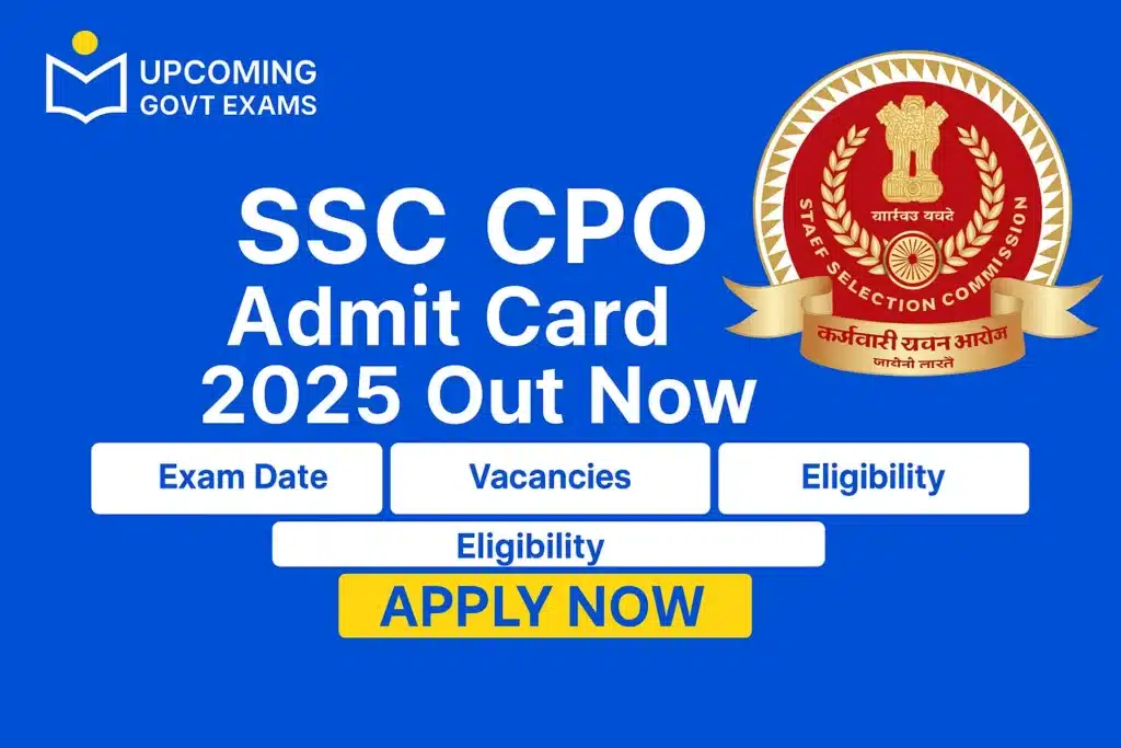 SSC CPO Admit Card 2025