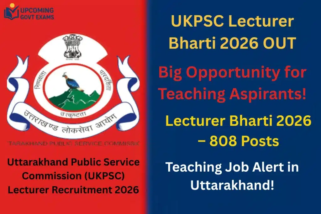 UKPSC Lecturer Recruitment 2026