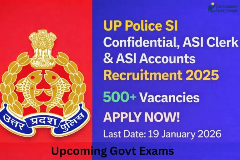 UP Police SI & ASI Recruitment 2026