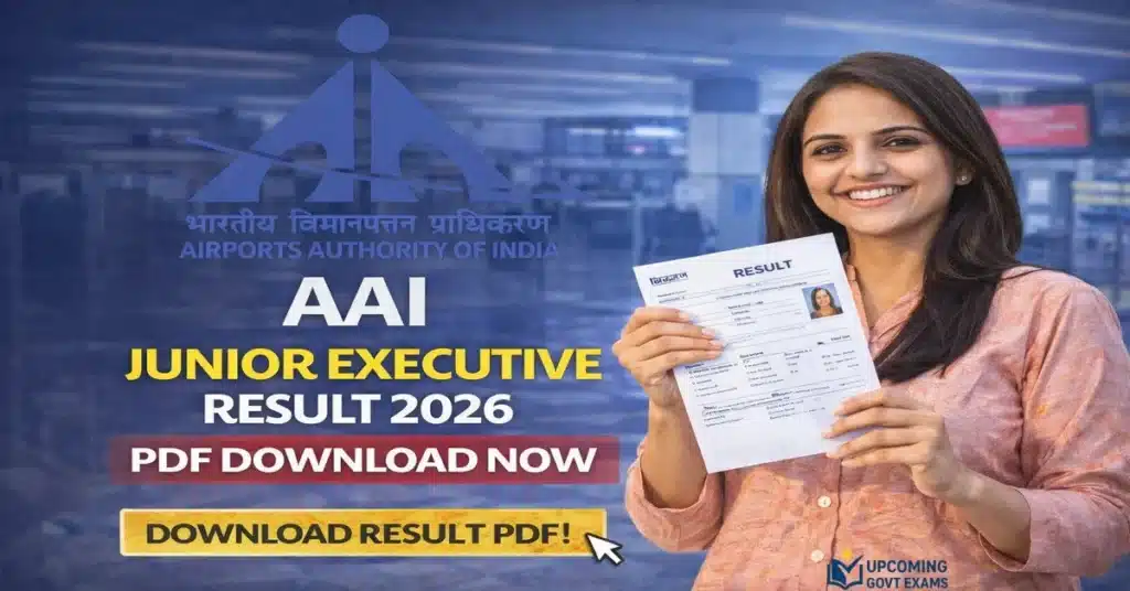 AAI Junior Executive Result 2026 PDF Download