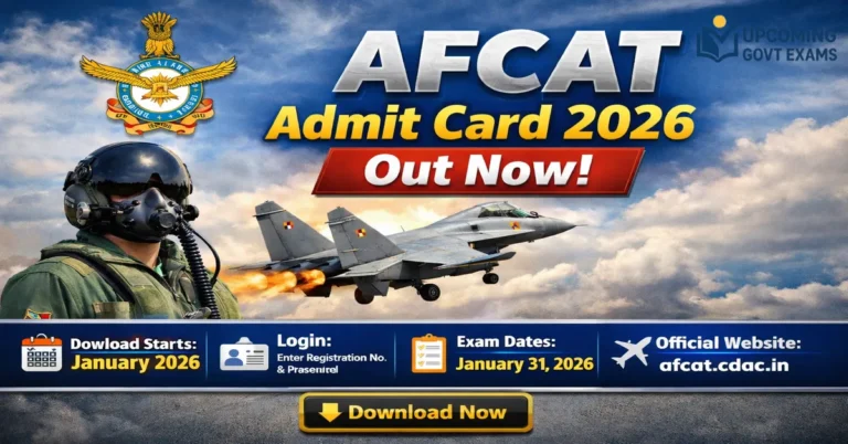 AFCAT Admit Card 2026