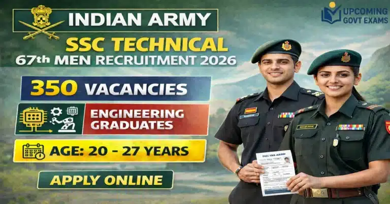 Indian Army SSC Technical 67th Men Recruitment 2026