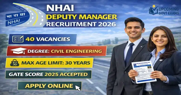NHAI Deputy Manager Recruitment 2026
