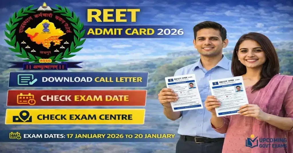 REET Admit Card 2026