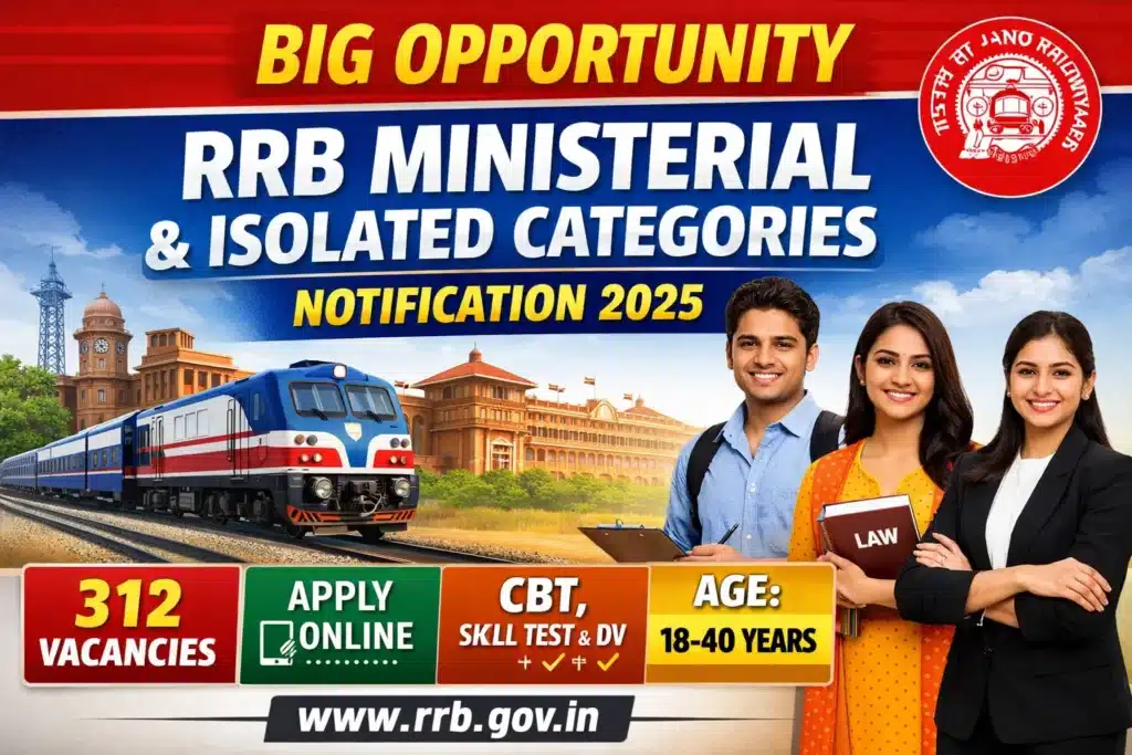 RRB Ministerial and Isolated Categories Notification 2025