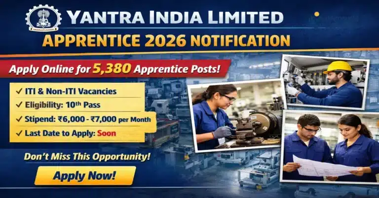 Yantra India Limited Apprentice 2026