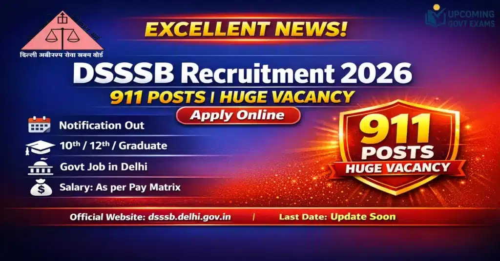 DSSSB Recruitment 2026