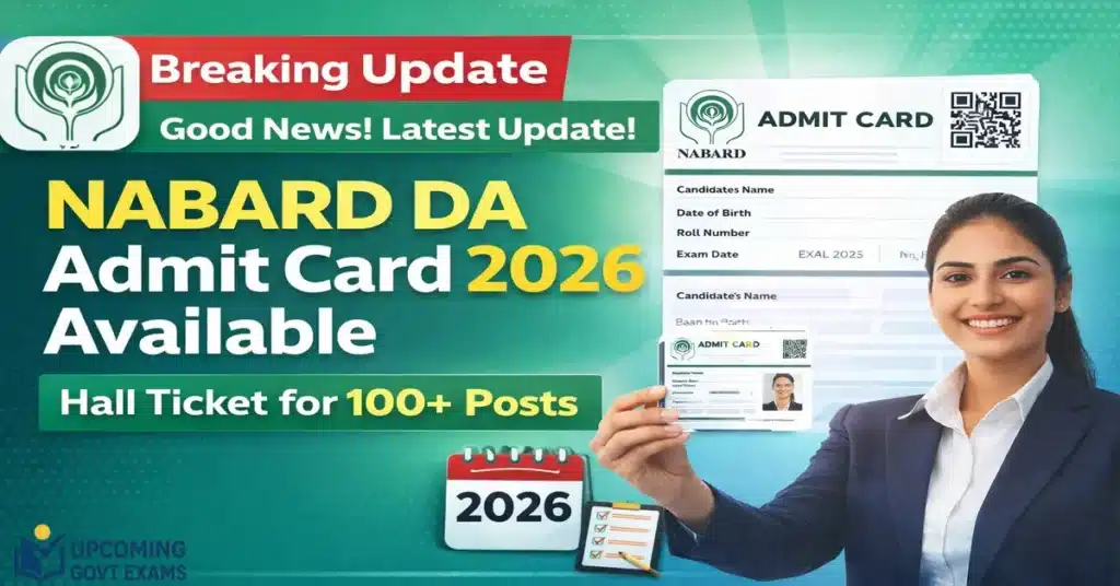 NABARD DA Admit Card 2026