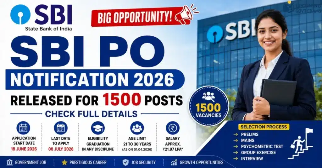 SBI PO Notification 2026